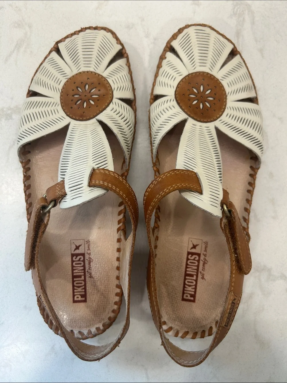 PIKOLINOS WOMEN'S P. VALLARTA Sandals Coastal Leather Comfort Size 38 / 8.5